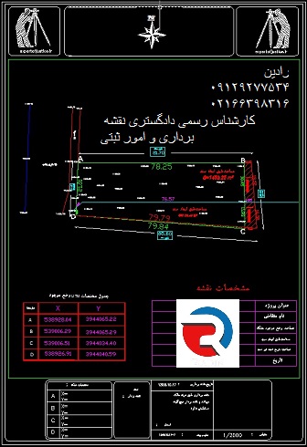 تهیه نقشه یو تی ام با کد ارتفاعی برای شهرداری